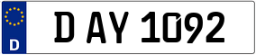 Trailer License Plate